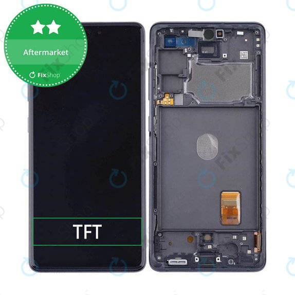 дисплей за Samsung S20 FE G780F, Тъчскрийн и рамка, черен, Black, TFT