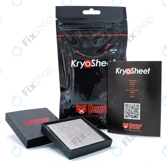 Термопроводима подложка 38x38x0,2mm, Thermal Grizzly KryoSheet