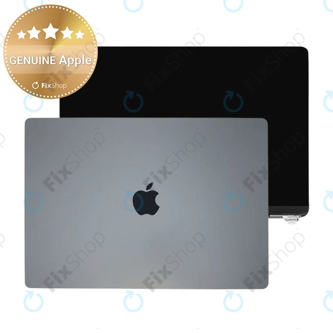 LCD дисплей за MacBook Air 13", A3113 (2024), с предно стъкло и капак, Space Gray, 661-40278, Genuine Apple
