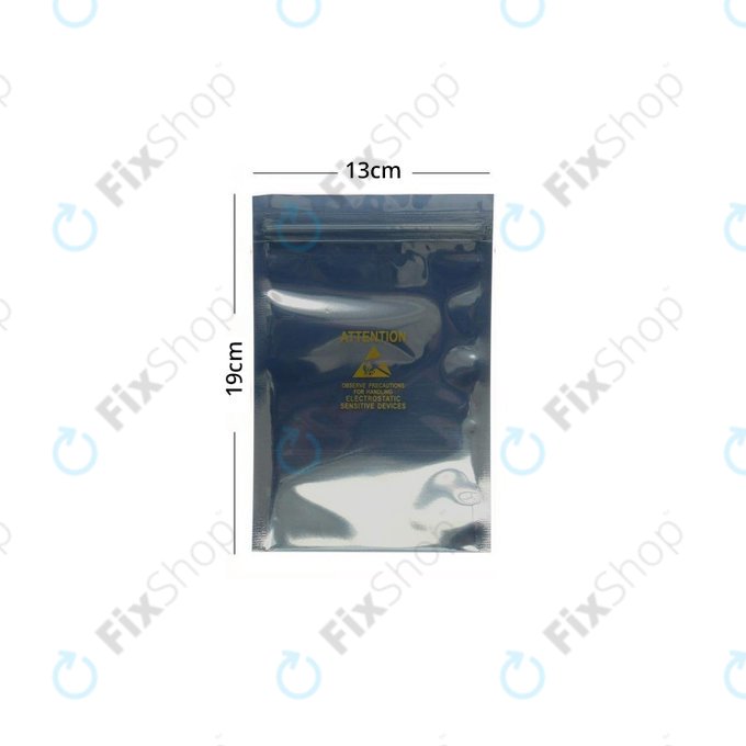 ESD антистатична торбичка с ZIP заключване, с печат, 13x19cm, 20 бр.