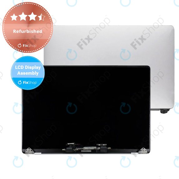 LCD дисплей за MacBook Pro 13" A2251 (2020), предно стъкло, корпус, Сребрист, Refurbished