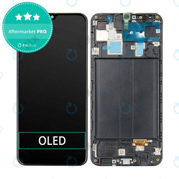 дисплей OLED за Samsung A30 A305F, Тъчскрийн и рамка
