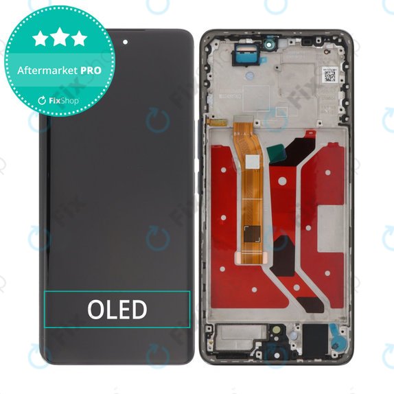 Дисплей OLED за Honor Magic7 Lite, Black, Тъчскрийн с рамка