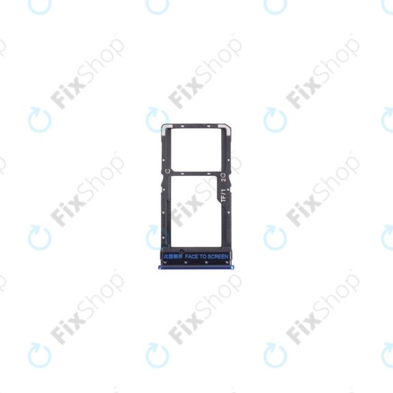 SIM with SD държач за Xiaomi Poco X3 Pro, син, Blue