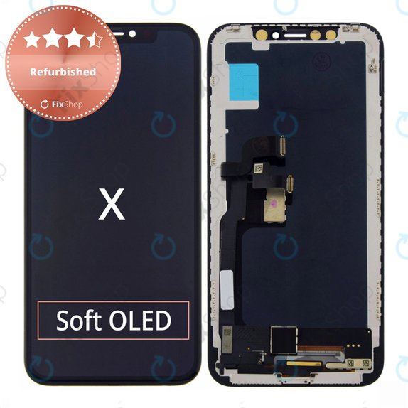 Дисплей за iPhone X, Тъчскрийн с рамка, Refurbished