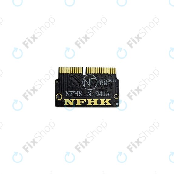 M2.NVMe адаптер (12+16 pin) за MacBook Air 11" A1465, 13" A1466 (среден 2012, среден 2017)