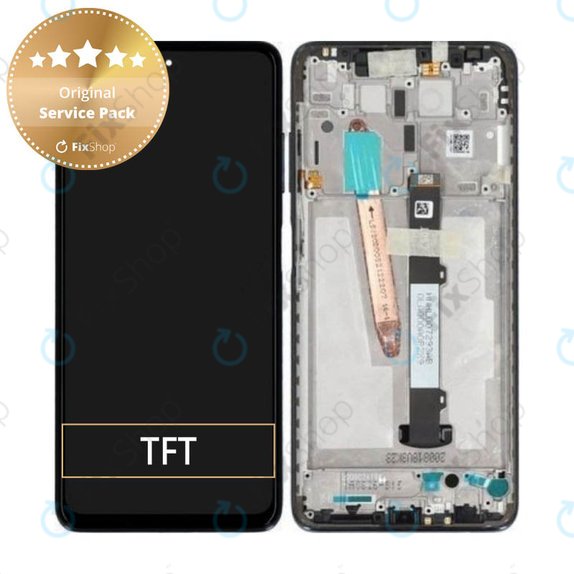 дисплей за Xiaomi Poco X3 NFC, Тъчскрийн и рамка, 560003J20C00, Shadow Gray, Genuine Service Pack