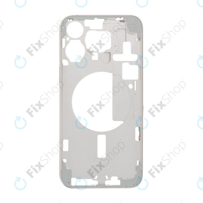 Средна рамка за iPhone 15 Pro Max, White Titanium