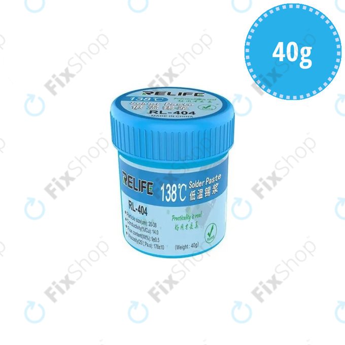 Спойка паста 138°C (40g), Relife RL-404
