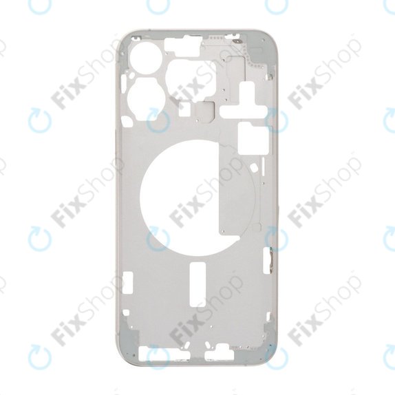 Средна рамка за iPhone 15 Pro Max, White Titanium