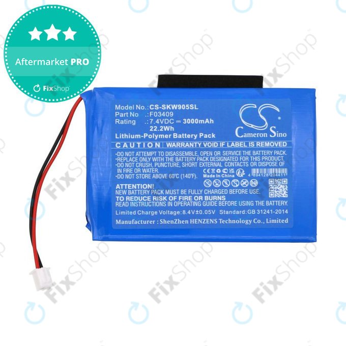Батерия за Satlink WS-6902, WS-6905, 3000mAh, Li-Pol, 7.4V, F03409, HQ