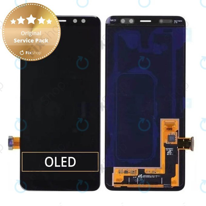 дисплей OLED за Samsung A8 A530F (2018), Тъчскрийн без рамка, GH97-21406A, GH97-21529A, Genuine Service Pack