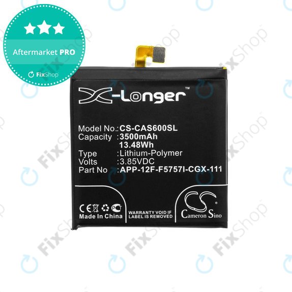 Батерия за Caterpillar CAT S60, 3500mAh, Li-Pol, 3.85 V, APP-12F-F5757I-CGX-111, HQ