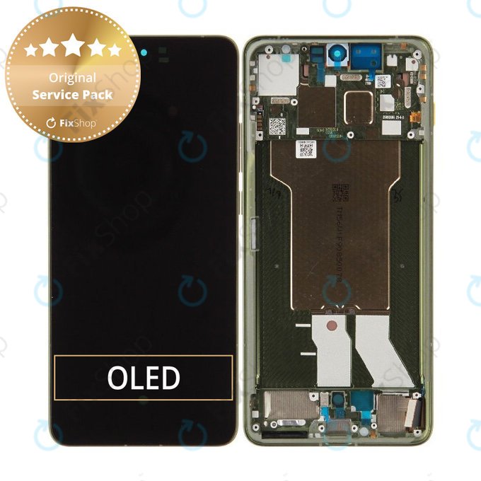 Дисплей за Motorola Edge 70, Тъчскрийн с рамка, Bronze Green, 5D68C31543, Genuine Service Pack