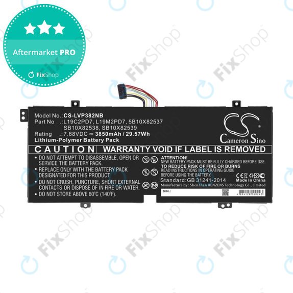 Батерия за Lenovo IdeaPad 3, Duet 3, 3850mAh, Li-Pol, 7.68V, L19C2PD7, HQ