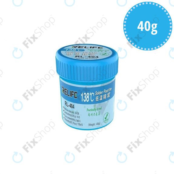 Спойка паста 138°C (40g), Relife RL-404