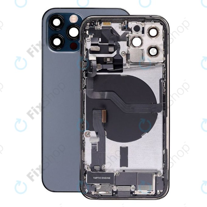 Заден калъф със малки части за iPhone 12 Pro, син, Blue
