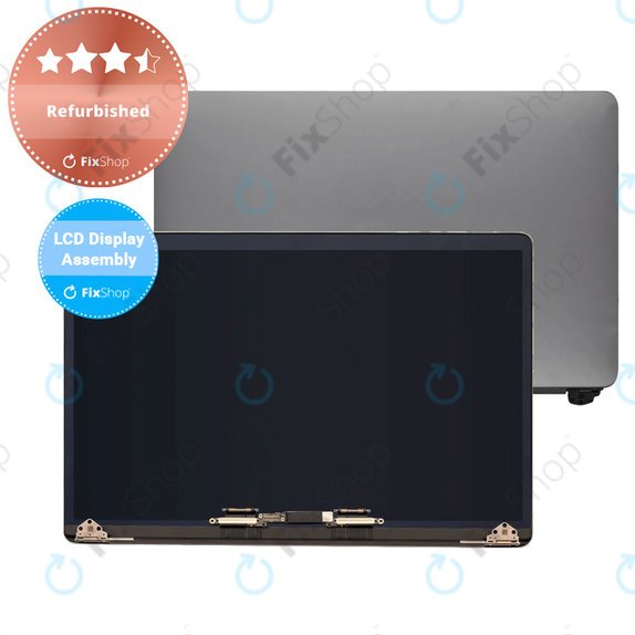 LCD дисплей за MacBook Pro 15" A1990 (2018 – 2019), предно стъкло, корпус, Space Gray, Refurbished
