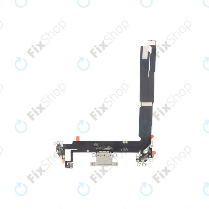 Конектор за зареждане с флекс кабел за Apple iPhone 16 Plus, White