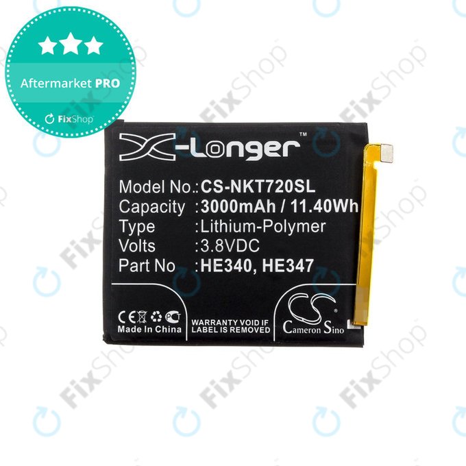 Батерия за Nokia 7.1, 3000mAh, Li-Pol, 3.8 V, HE340, HQ