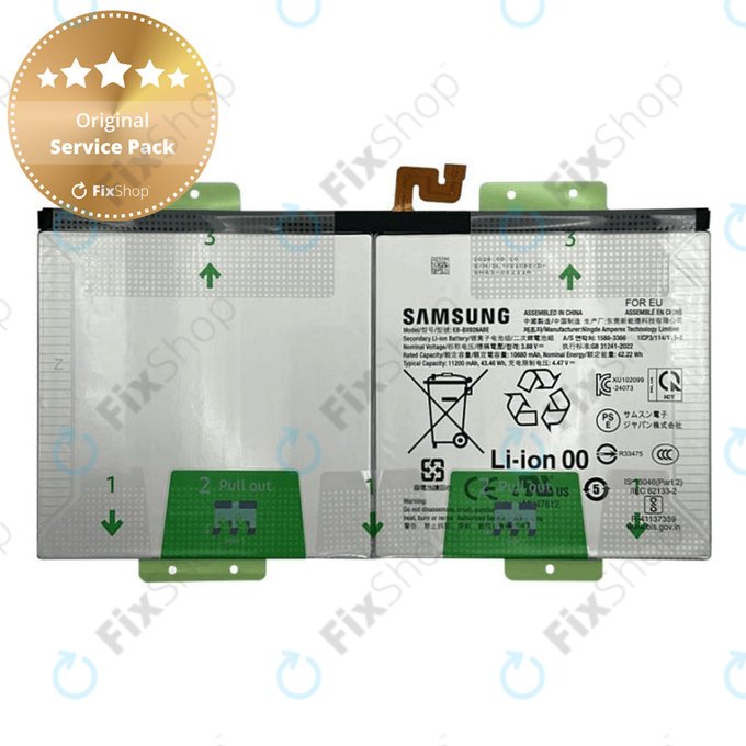 Батерия за Samsung Tab S10 Ultra X920, X926B, 11200mAh, EB-BX926ABE, GH82-35940A, Genuine Service Pack