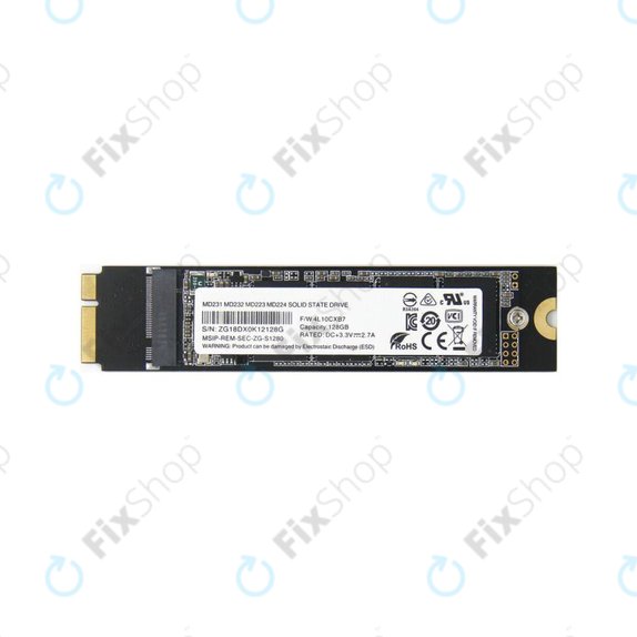 MacBook Air 11" A1465 (Mid 2012), 13" A1466 (Mid 2012) - SSD 128GB
