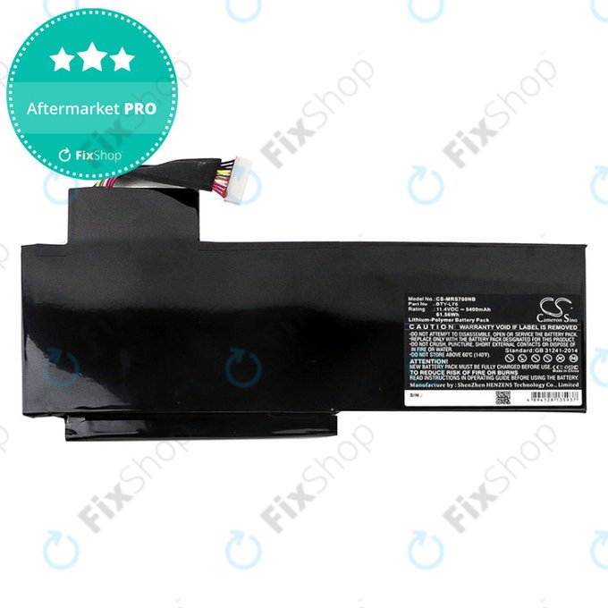 Батерия за MSI GS70, GS72, WS72, 5400mAh, Li-Pol, 11.4V, BTY-L76, HQ