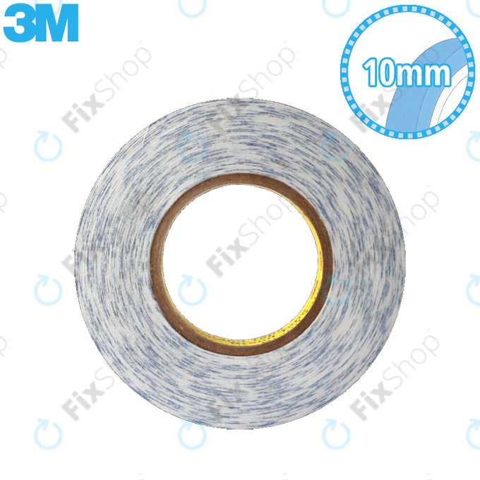 Двустранна Залепваща лента, 3M, 10mm x 50m, Прозрачно