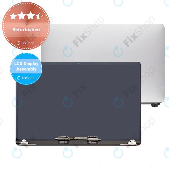 LCD дисплей за MacBook Pro 16" A2141 (2019), предно стъкло, корпус, Сребрист, Refurbished