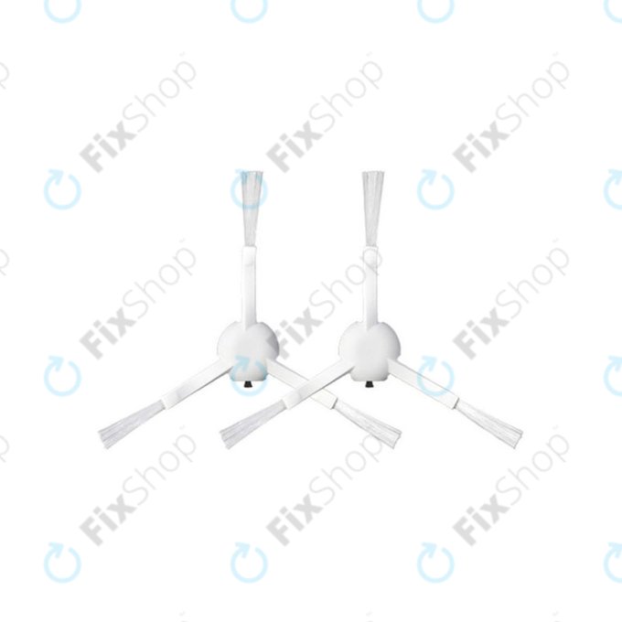 Странична четка за Xiaomi Dreame L10 Pro, D9, D9 Max, D9 Pro, F9, Mi Robot Vacuum Mop 1C, 2C, 2 Pro+, 2 Ultra, Trouver LDS, бял, White, 2бр.
