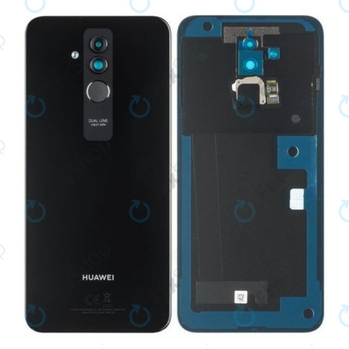 Капак на батерията за Huawei Mate 20 Lite, 02352DKP, черен, Black, Genuine Service Pack
