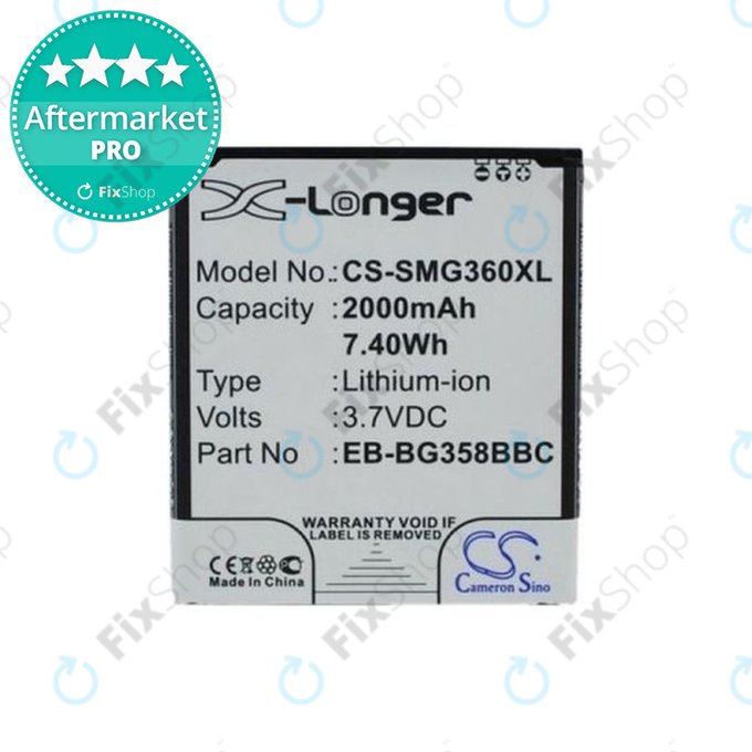 Батерия за Samsung Core Lite, EB-BG358BBC, EB-BG358BBE, 2000mAh, HQ