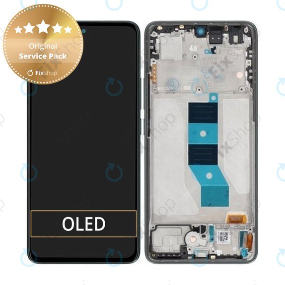 Дисплей за Xiaomi Poco M7 Pro 5G, Green, Тъчскрийн с рамка, 5600060O17P00 Genuine Service Pack