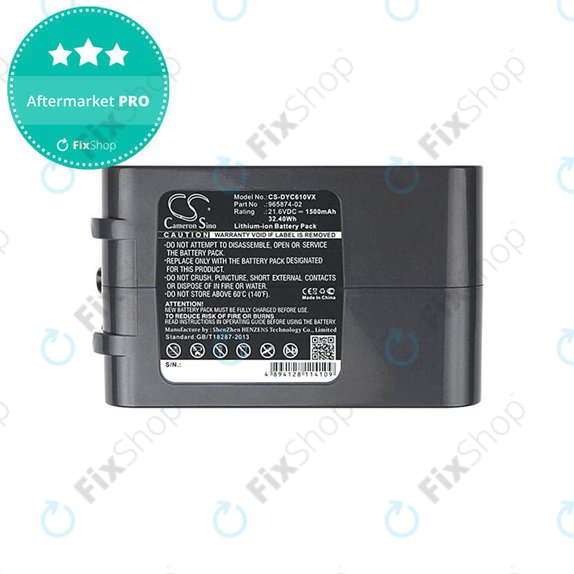 Батерия за Dyson DC-series, V6, 965874-02, Li-Ion 21.6V 1500mAh, HQ