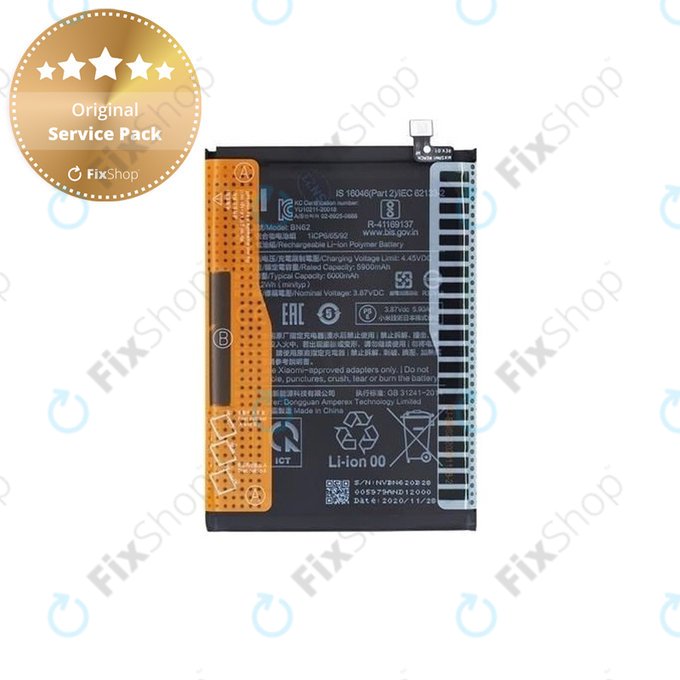 Батерия за Xiaomi Redmi 9T, BN62, 6000mAh, 46020000521G, Genuine Service Pack