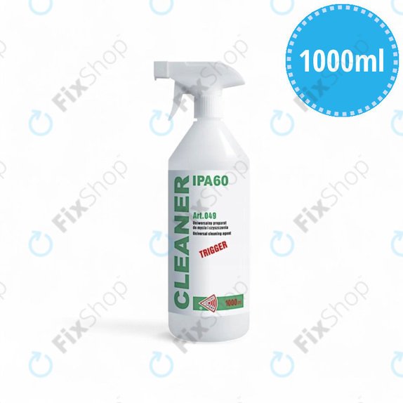 Изопропилов алкохол 60%, 1000 мл, с пулверизатор, Cleanser IPA