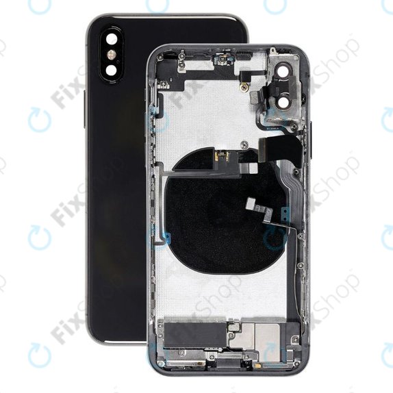 Заден калъф със малки части за iPhone XS, Space Gray