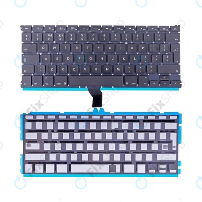 Клавиатура с подсветка за MacBook Air 13" A1369 (средата на 2011), A1466 (средата на 2012 – средата на 2017), UK