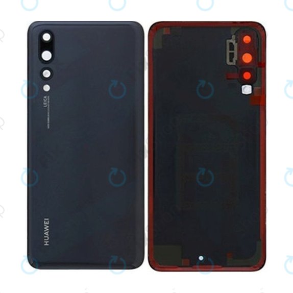 Капак на батерията за Huawei P20 Pro, 02351WRR, черен, Black, Genuine Service Pack