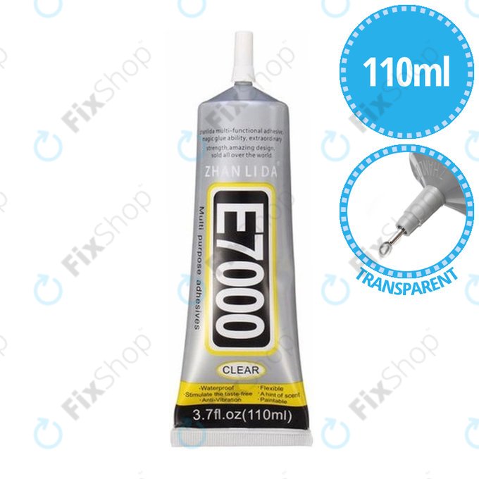 Лепило E7000, 110мл, Прозрачен
