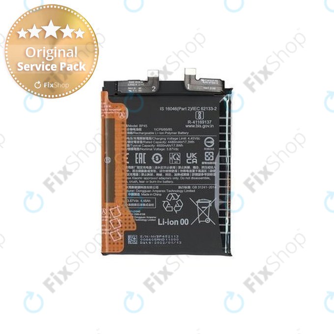 Батерия за Xiaomi 12 Pro 2201122C 2201122G, BP45, 4600mAh - 460200009A1G, Genuine Service Pack