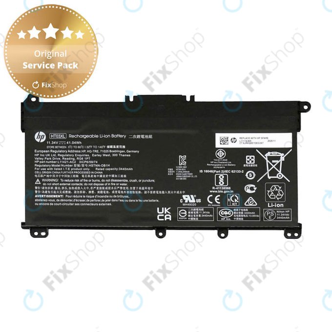 Батерия за HP 15-da0032nc, Li-Ion 11.4V, 3440mAh, 77052359, Genuine Service Pack