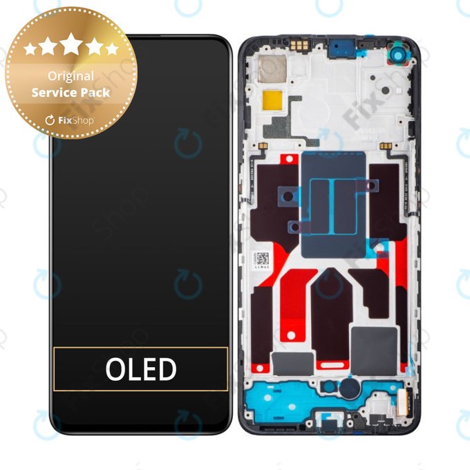 дисплей за Realme GT Master 5G, Тъчскрийн и рамка, 4908139, черен, Black, Genuine Service Pack