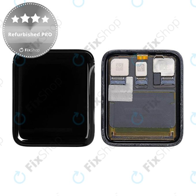 LCD дисплей за Apple Watch 3 42mm, Тъчскрийн без рамка, Refurbished PRO