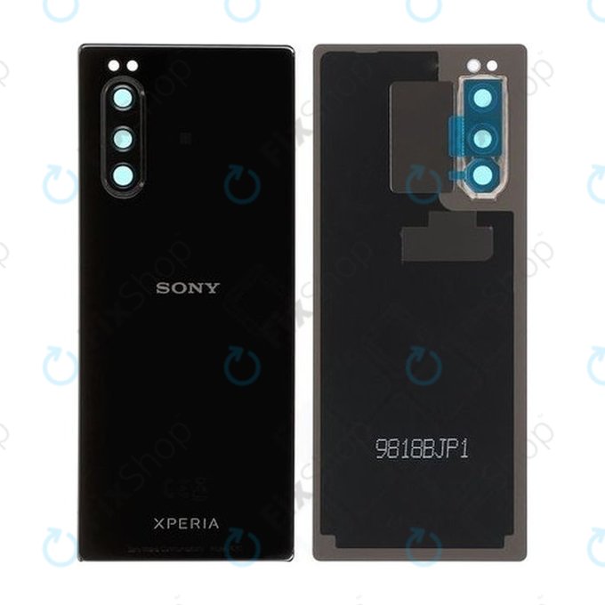 Капак на батерията за Sony Xperia 5, 1319-9508, черен, Black, Genuine Service Pack