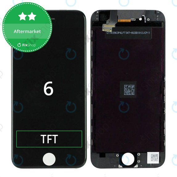 Дисплей за iPhone 6, Black, Тъчскрийн с рамка