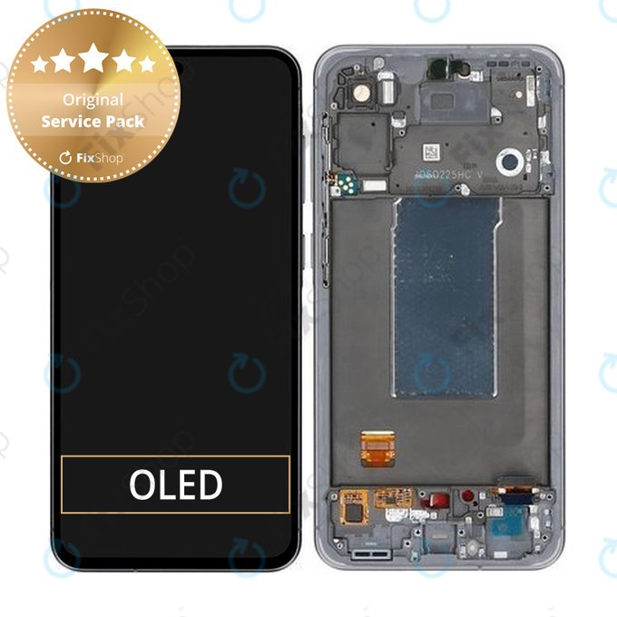 Дисплей за Samsung A56 A566E, Awesome Graphite, Тъчскрийн с рамка, GH82-36829A Genuine Service Pack