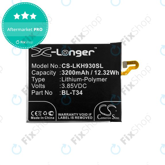 Батерия за LG H930, V30, V35, 3200mAh, Li-Pol, 3.85V, BL-T34, HQ