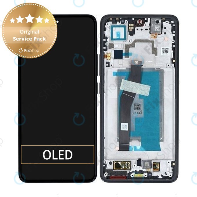 Дисплей за Xiaomi 14T, тъч стъкло с рамка, Titan Black, 5600030N12A00, Genuine Service Pack