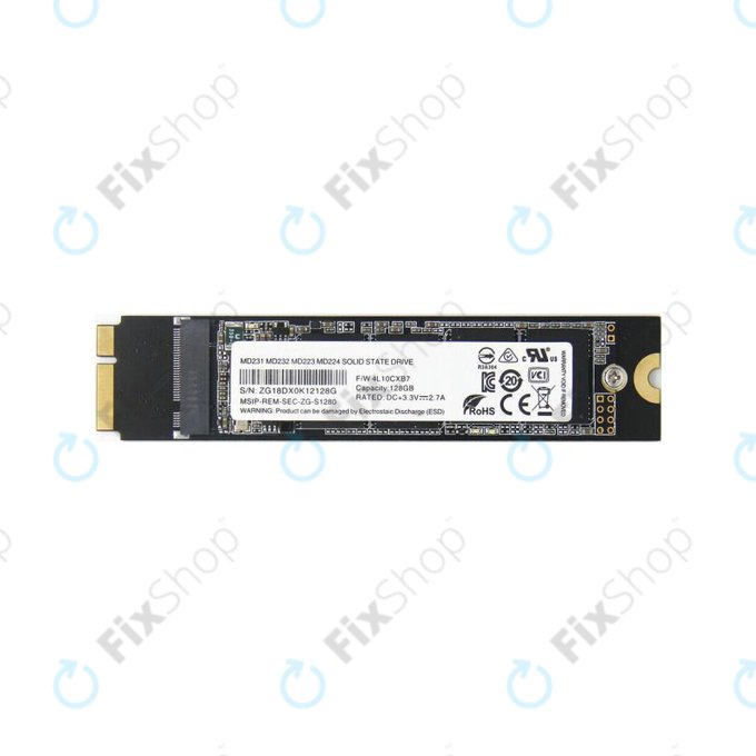 MacBook Air 11" A1465 (Mid 2012), 13" A1466 (Mid 2012) - SSD 128GB